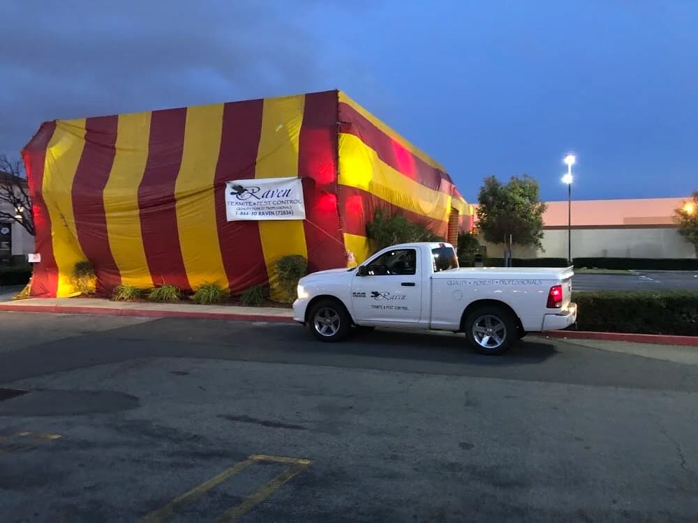 Raven Termite & Pest Control fumigation tenting work